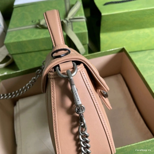 First bag ru Handle GUCCI GG Top Bag Mini Marmont 0727